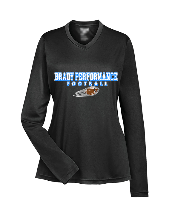 Brady Performance Football Block 2 - Womens Performance Longsleeve