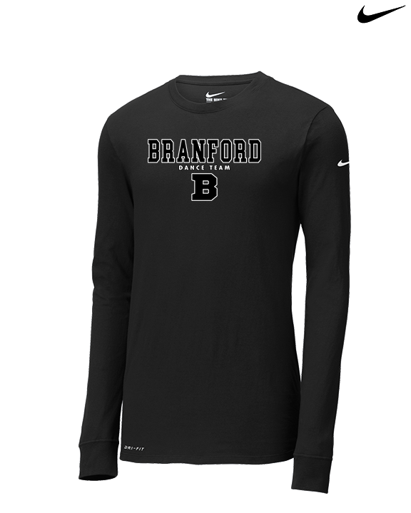 Branford HS Dance Block - Mens Nike Longsleeve