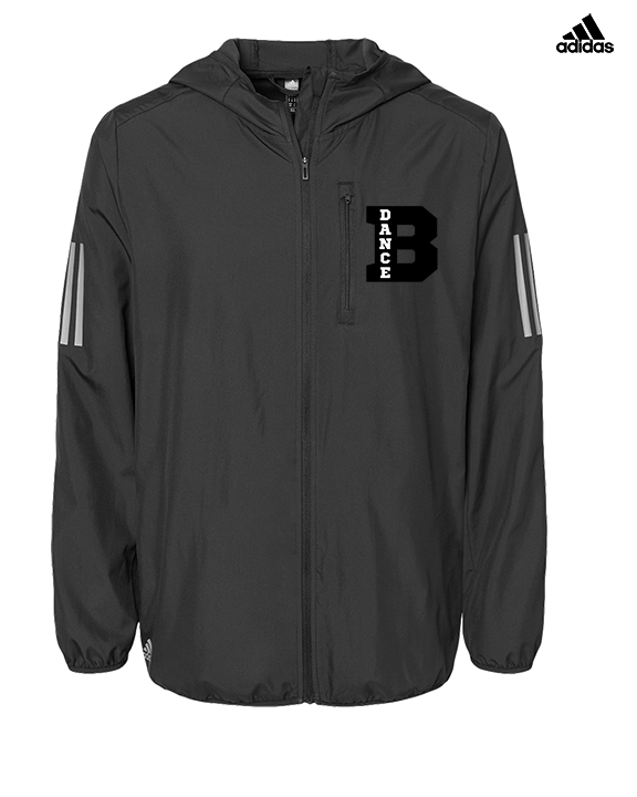Branford HS Dance Small Logo - Mens Adidas Full Zip Jacket