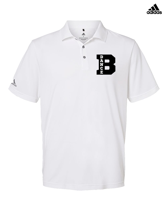 Branford HS Dance Small Logo - Mens Adidas Polo