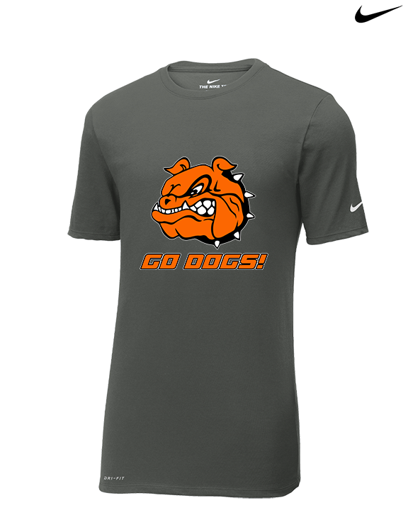 Brighton HS Volleyball Go Dogs! - Mens Nike Cotton Poly Tee