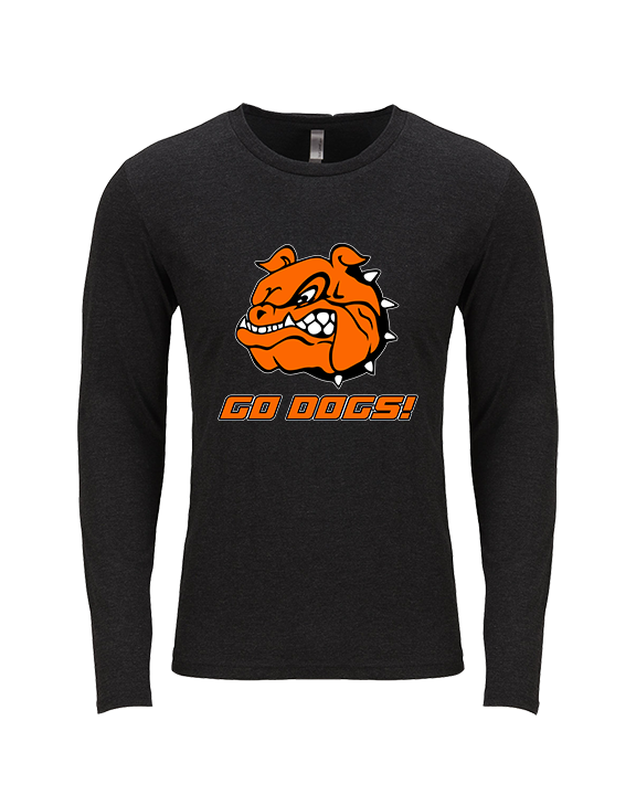 Brighton HS Volleyball Go Dogs! - Tri-Blend Long Sleeve