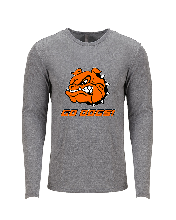 Brighton HS Volleyball Go Dogs! - Tri-Blend Long Sleeve