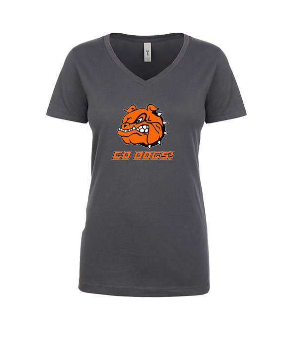 Brighton HS Volleyball Go Dogs! - Womens Vneck