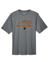 Brighton HS Volleyball Peace Love Vball - Performance Shirt