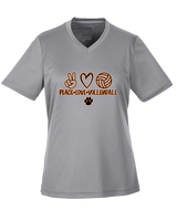 Brighton HS Volleyball Peace Love Vball - Womens Performance Shirt