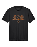 Brighton HS Volleyball Peace Love Vball - Youth Performance Shirt