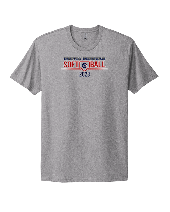 Britton Deerfield HS Softball - Mens Select Cotton T-Shirt