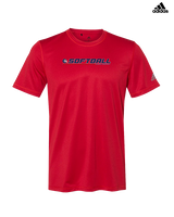 Britton Deerfield HS Softball Lines - Mens Adidas Performance Shirt