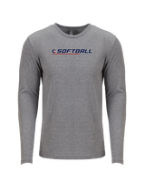 Britton Deerfield HS Softball Lines - Tri-Blend Long Sleeve
