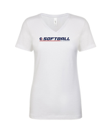 Britton Deerfield HS Softball Lines - Womens Vneck