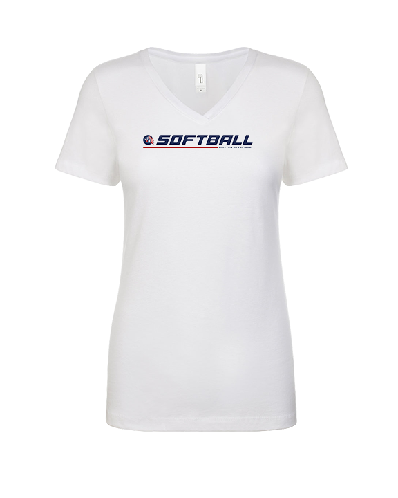 Britton Deerfield HS Softball Lines - Womens Vneck
