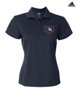 Britton Deerfield HS Softball Plate - Adidas Womens Polo