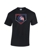 Britton Deerfield HS Softball Plate - Cotton T-Shirt