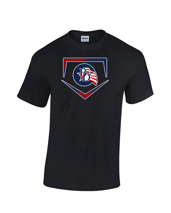 Britton Deerfield HS Softball Plate - Cotton T-Shirt