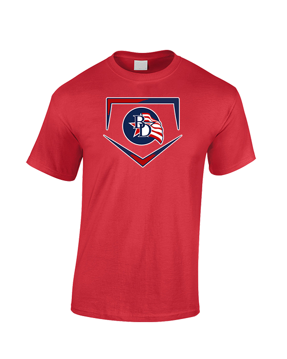 Britton Deerfield HS Softball Plate - Cotton T-Shirt