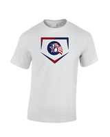 Britton Deerfield HS Softball Plate - Cotton T-Shirt