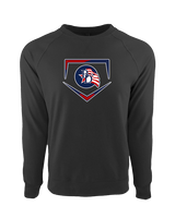 Britton Deerfield HS Softball Plate - Crewneck Sweatshirt