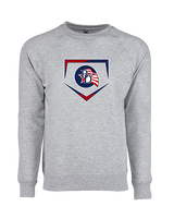Britton Deerfield HS Softball Plate - Crewneck Sweatshirt