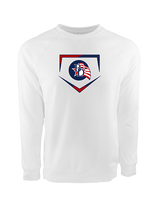 Britton Deerfield HS Softball Plate - Crewneck Sweatshirt