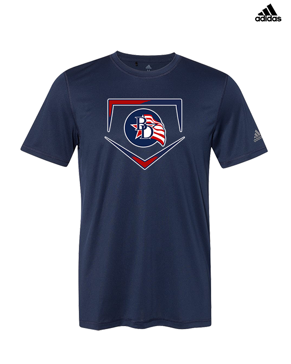 Britton Deerfield HS Softball Plate - Mens Adidas Performance Shirt