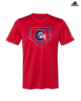 Britton Deerfield HS Softball Plate - Mens Adidas Performance Shirt