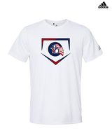 Britton Deerfield HS Softball Plate - Mens Adidas Performance Shirt