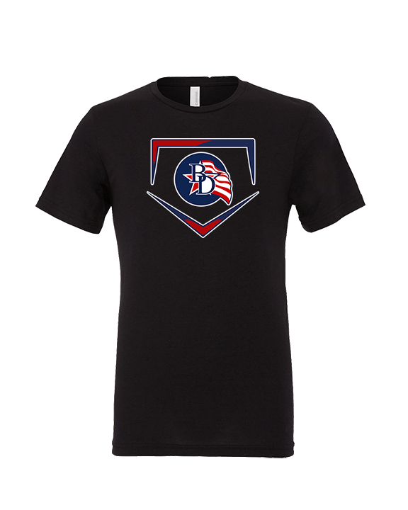 Britton Deerfield HS Softball Plate - Tri-Blend Shirt