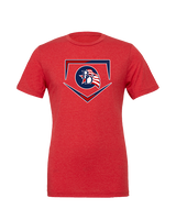 Britton Deerfield HS Softball Plate - Tri-Blend Shirt