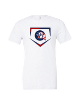 Britton Deerfield HS Softball Plate - Tri-Blend Shirt