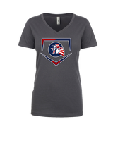 Britton Deerfield HS Softball Plate - Womens Vneck