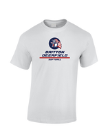 Britton Deerfield HS Softball Split - Cotton T-Shirt