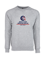 Britton Deerfield HS Softball Split - Crewneck Sweatshirt