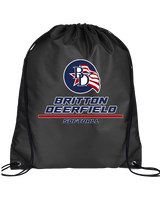 Britton Deerfield HS Softball Split - Drawstring Bag