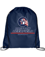 Britton Deerfield HS Softball Split - Drawstring Bag