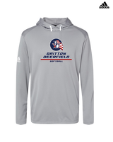 Britton Deerfield HS Softball Split - Mens Adidas Hoodie