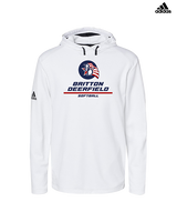 Britton Deerfield HS Softball Split - Mens Adidas Hoodie