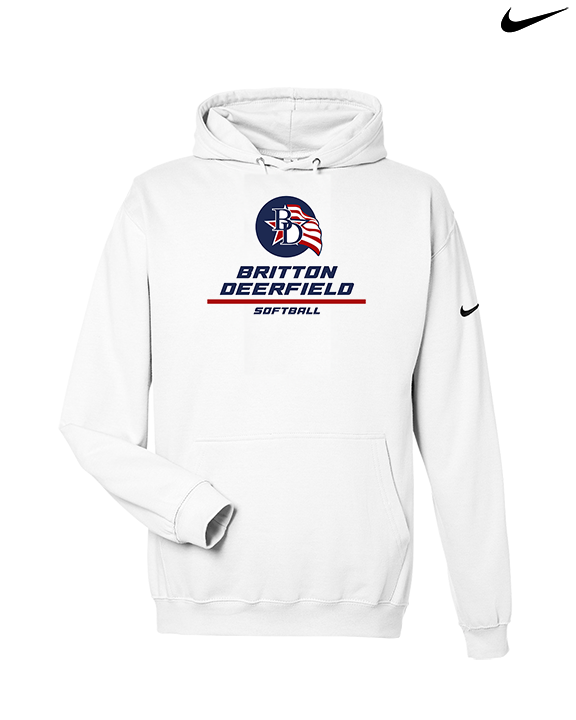 Britton Deerfield HS Softball Split - Nike Club Fleece Hoodie