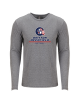 Britton Deerfield HS Softball Split - Tri-Blend Long Sleeve