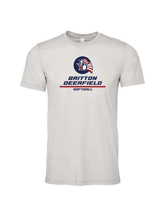 Britton Deerfield HS Softball Split - Tri-Blend Shirt