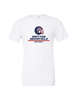 Britton Deerfield HS Softball Split - Tri-Blend Shirt