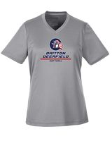 Britton Deerfield HS Softball Split - Womens Performance Shirt