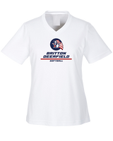 Britton Deerfield HS Softball Split - Womens Performance Shirt