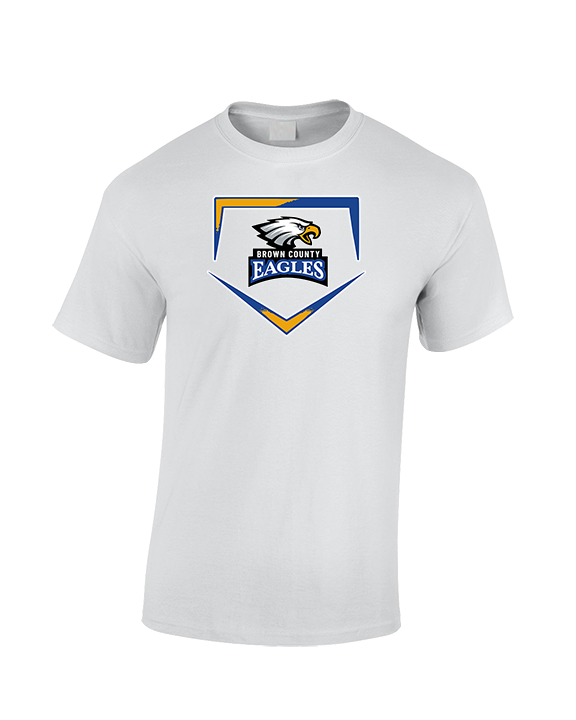 Brown County HS Baseball Plate - Cotton T-Shirt