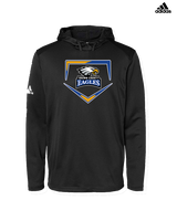 Brown County HS Baseball Plate - Mens Adidas Hoodie