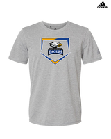 Brown County HS Baseball Plate - Mens Adidas Performance Shirt