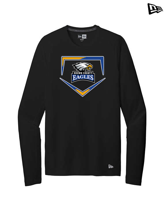 Brown County HS Baseball Plate - New Era Performance Long Sleeve