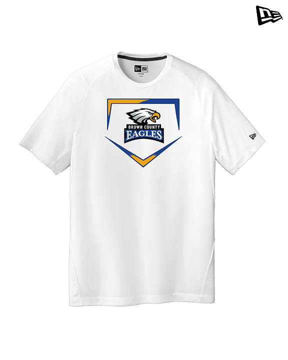 Brown County HS Baseball Plate - New Era Performance Shirt