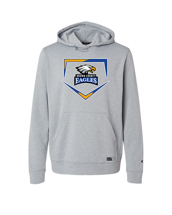 Brown County HS Baseball Plate - Oakley Performance Hoodie