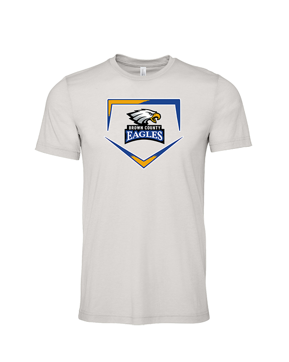 Brown County HS Baseball Plate - Tri-Blend Shirt